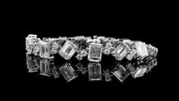 20.77 Carats Lab Grown Diamond 14K Gold Bracelet