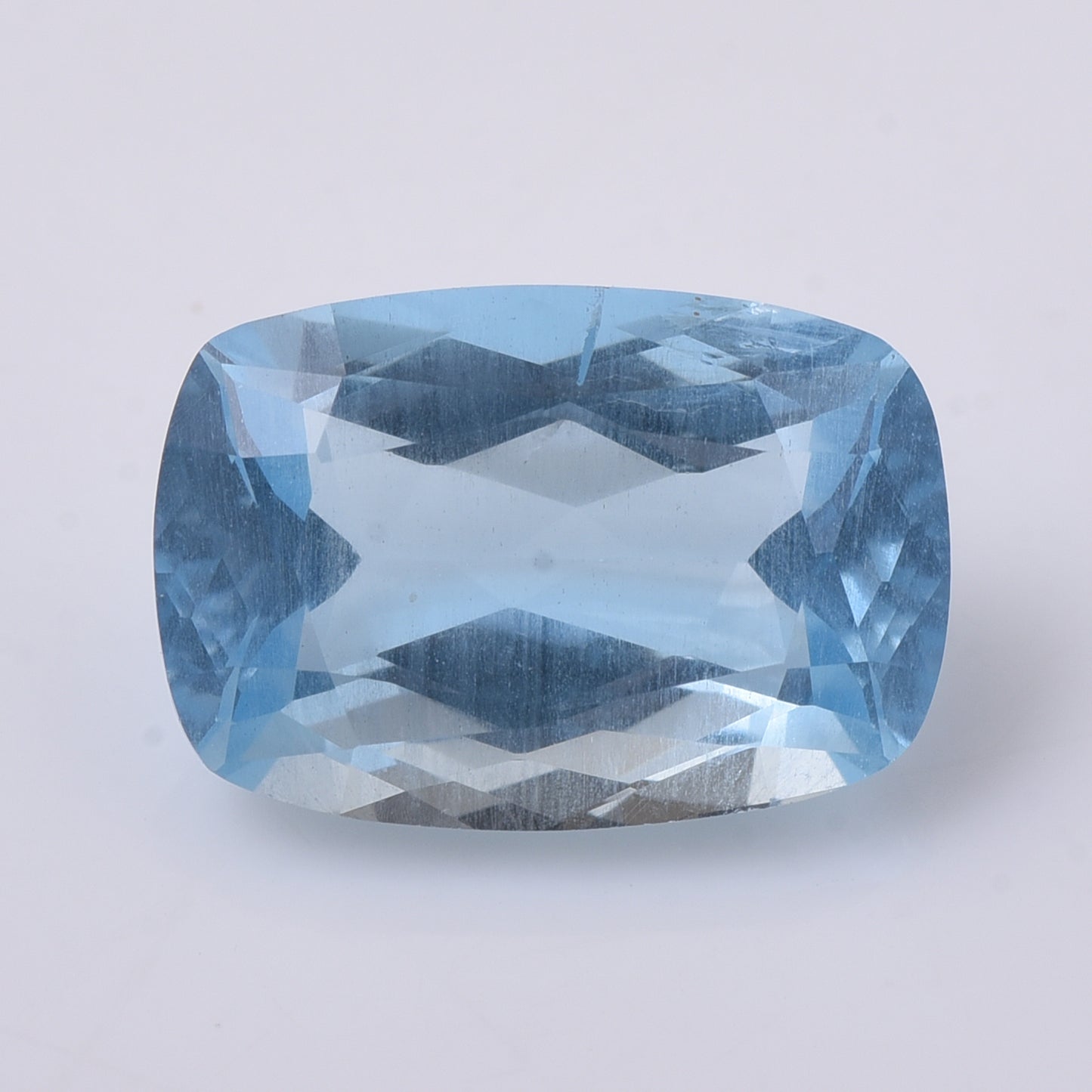 3.48 Natural Beryl Aquamarine Rectangular Cushion Mixed Cut Gemstone