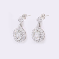 4.52 Carats Lab Grown Diamond 14K Gold Earrings