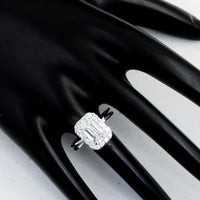 2.59 Carats Lab Grown Diamond 14K Gold Ring
