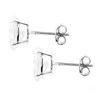 3.83 Carats Lab Grown Diamond 14K Gold Earrings