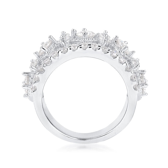 2.49 ct. t.w. Moissanite Ring in Sterling Silver. Size 5