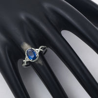 1.69 Ct Oval Mixed Cut Natural Sapphire 950 Platinum Ring