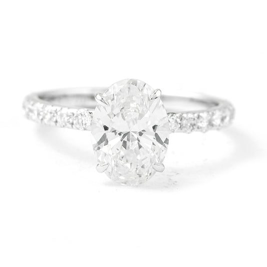 2.50 Carats Lab Grown Diamond 14K Gold Ring