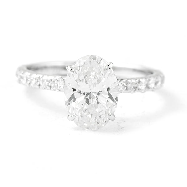 2.50 Carats Lab Grown Diamond 14K Gold Ring
