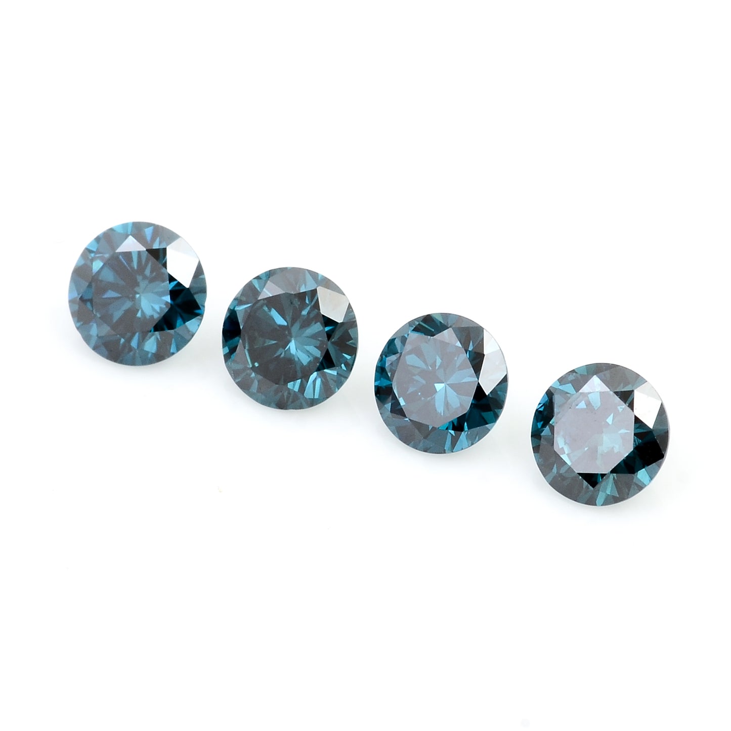 0.72 Blue Diamond Round Loose Gemstone