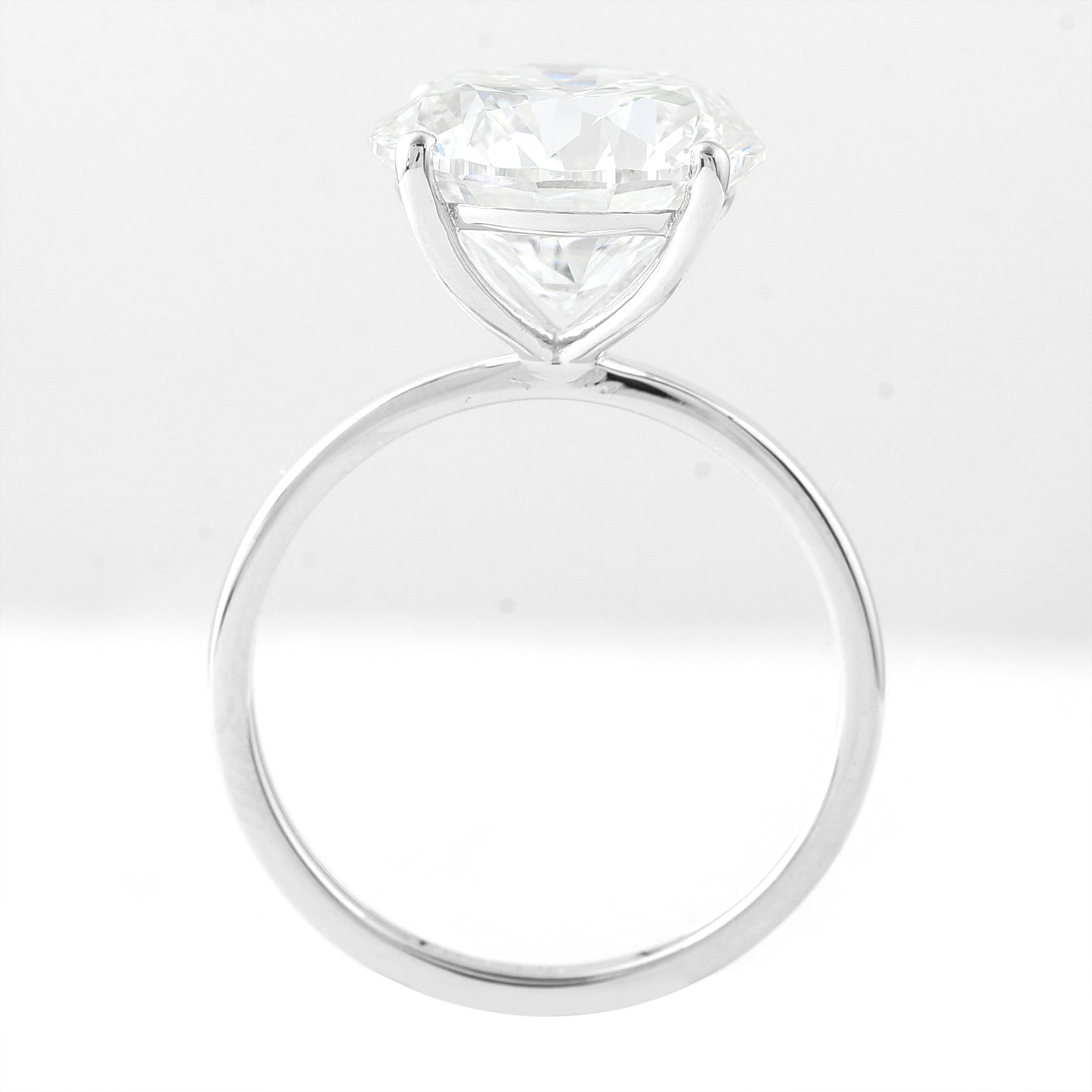 6.06 Carats Lab Grown Diamond 14K Gold Ring