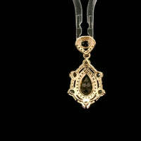 1.57 Ct Pear Tourmaline 14K Gold Pendant