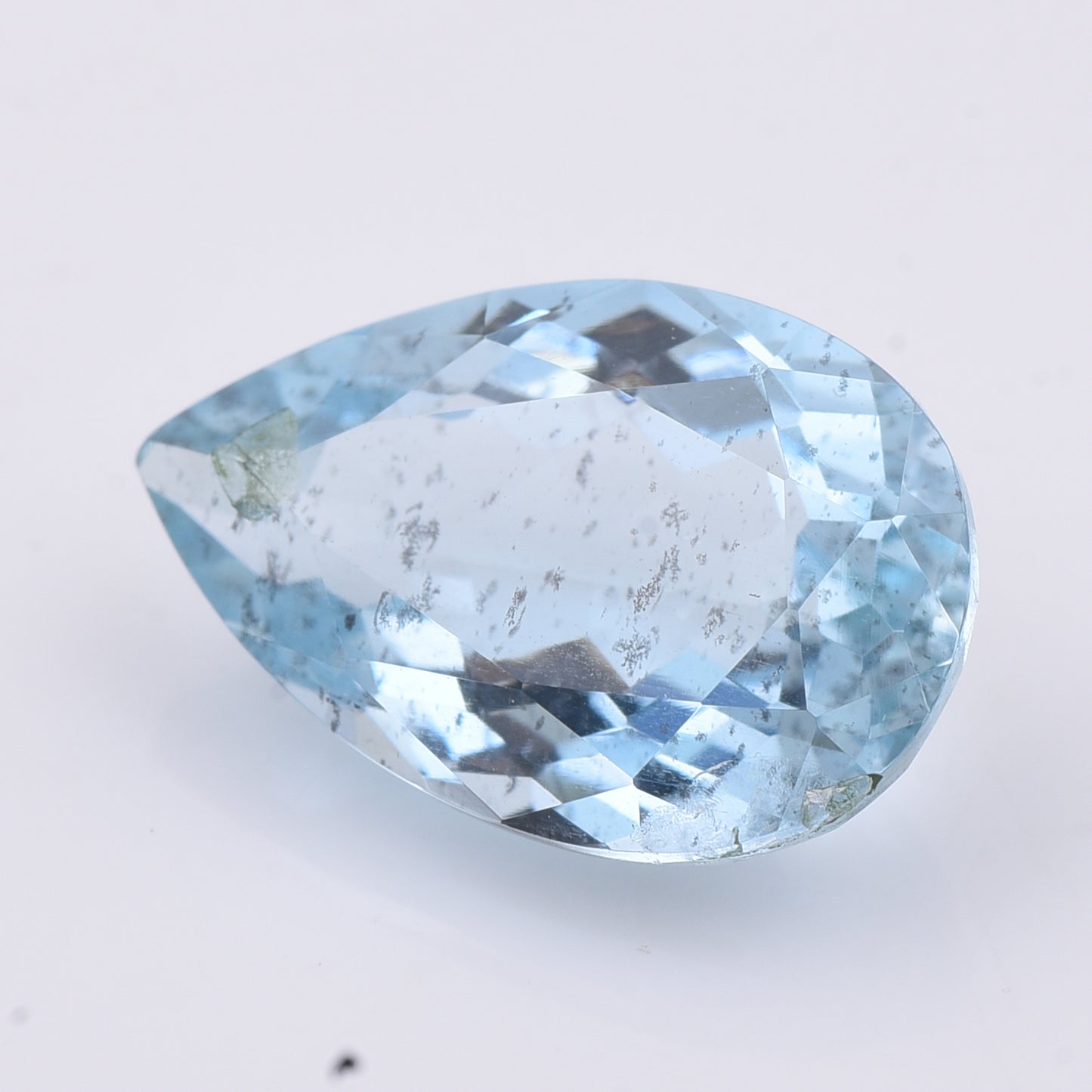 4.1 Natural Beryl Aquamarine Pear Mixed Cut Gemstone