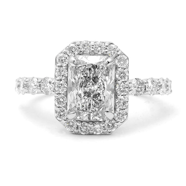 3.02 Carats Lab Grown Diamond 14K Gold Ring