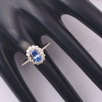 1.80 Ct Oval Sapphire 9K Gold Ring