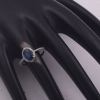 1.55 Ct Oval Mixed Cut Natural Sapphire 950 Platinum Ring