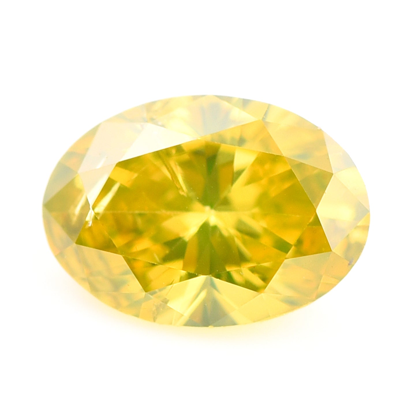 0.28 Yellow Diamond Oval Loose Diamond