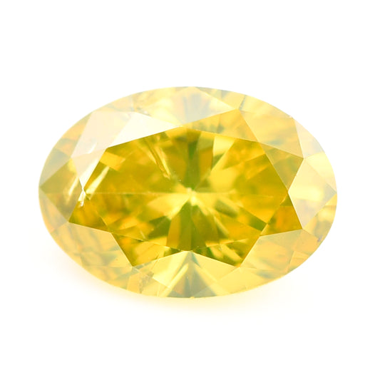 0.28 Yellow Diamond Oval Loose Diamond