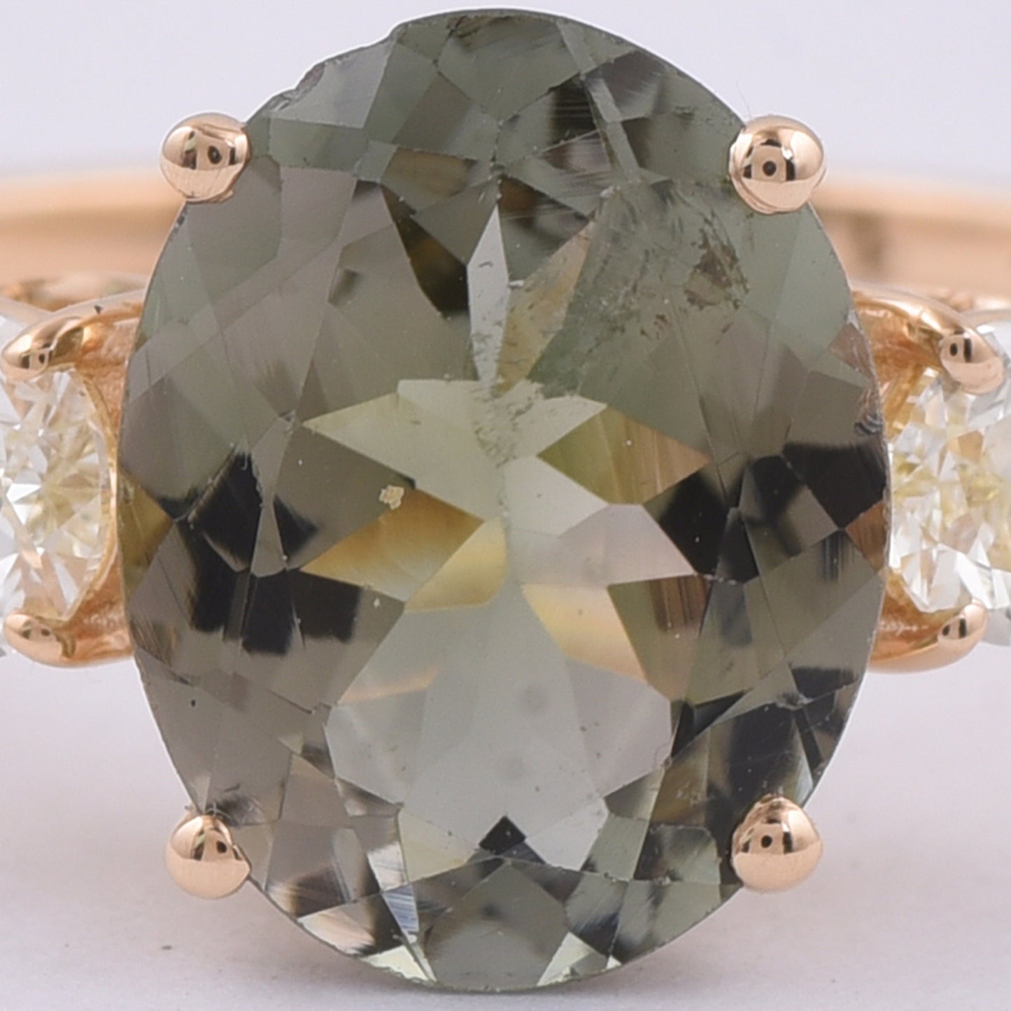 2.54 Ct Oval Natural Tourmaline 14K Gold Ring