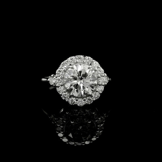2.09 Carats Lab Grown Diamond 14K Gold Ring