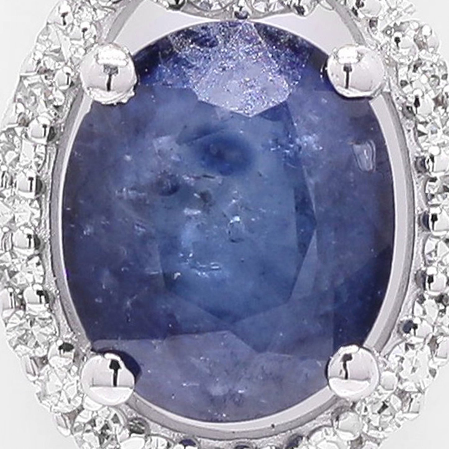 1.43 Ct Oval Mixed Cut Natural Sapphire 950 Platinum Pendant