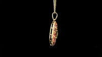 2.95 Ct Oval Tourmaline 14K Gold Pendant