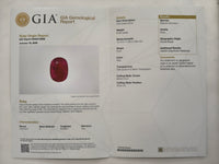 6.97 Ct Oval Cut Natural Corundum Ruby 950 Platinum Ring