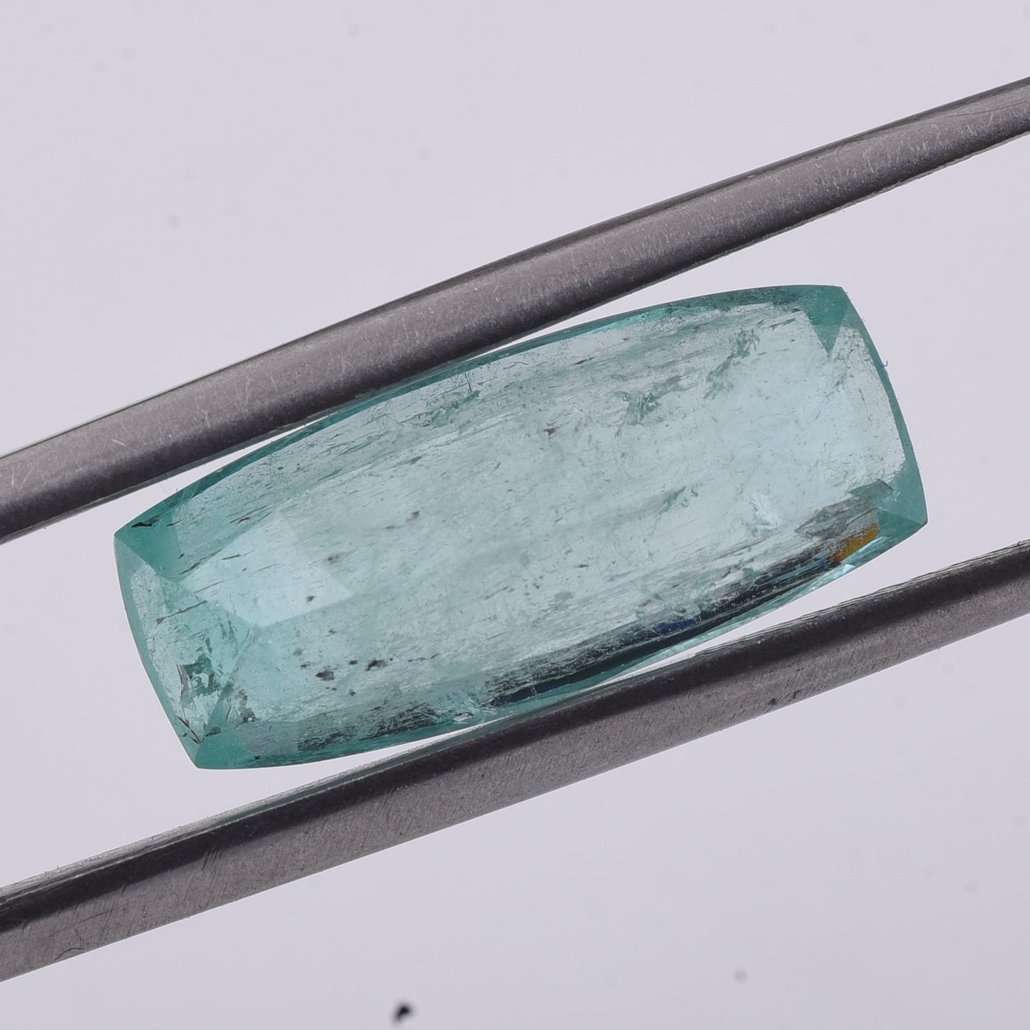 6.01 Natural Beryl Emerald Rectangular Cushion Mixed Cut Gemstone