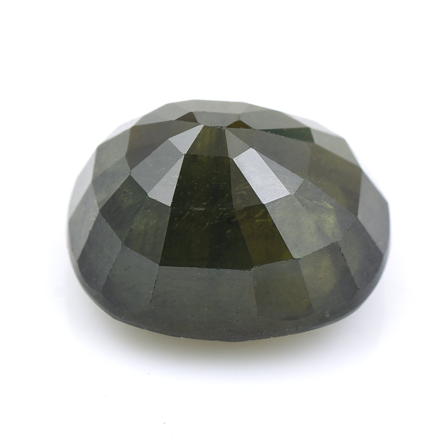 9.43 Natural Corundum Green Sapphire Rectangular Cushion Mixed Cut Gemstone