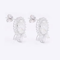 4.00 Carats Lab Grown Diamond 14K Gold Earrings