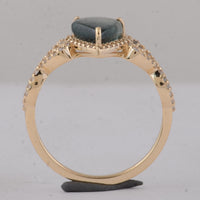 1.84 Ct Pear Tourmaline 9K Gold Ring