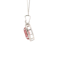 3.56 Carats Pink Lab Grown Diamond 14K Gold Pendant