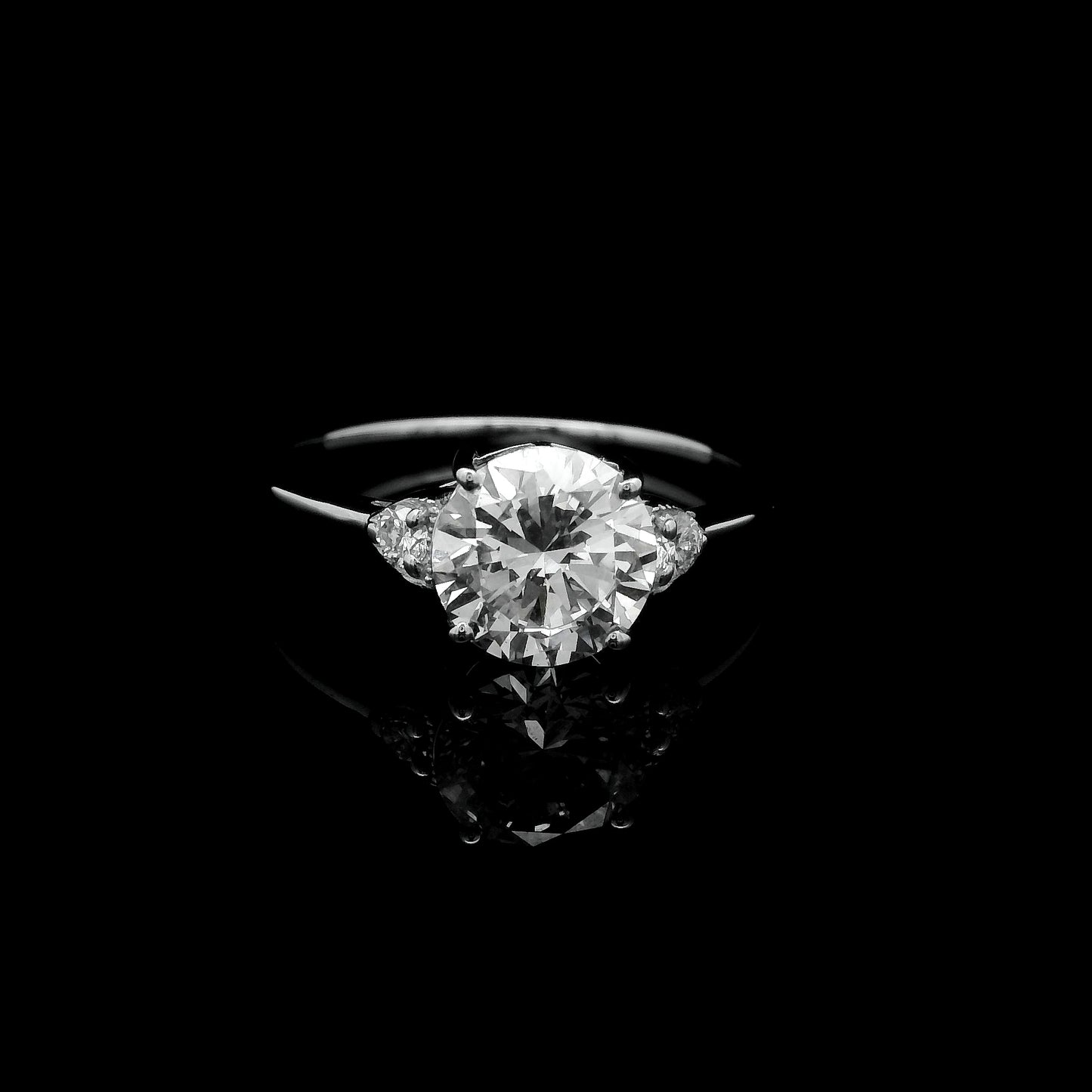 1.56 Ct Round Lab Grown Diamond 14K Gold Ring