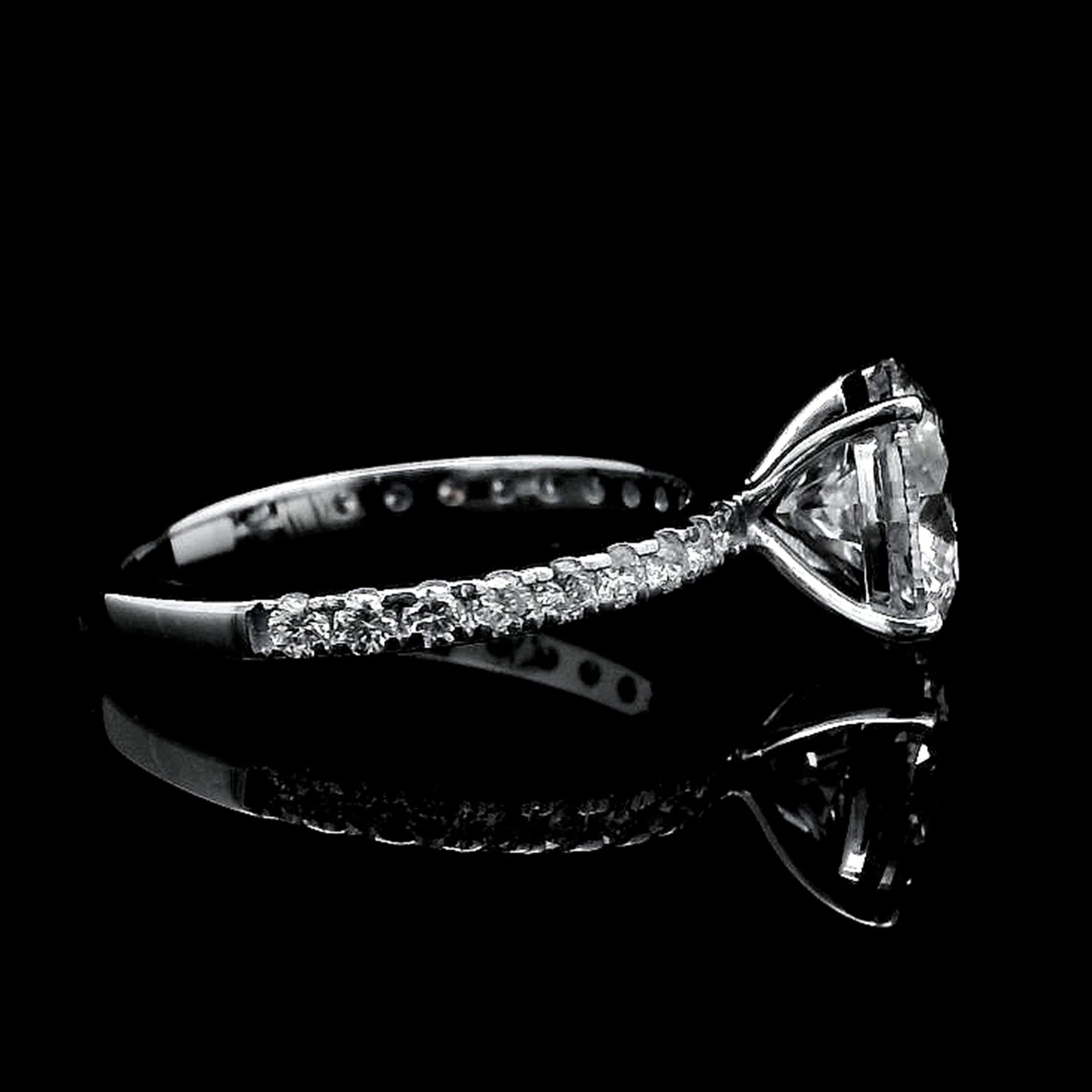 2.26 Carats Lab Grown Diamond 14K Gold Ring