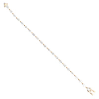 3.43 Carats Lab Grown Diamond 14K Gold Bracelet