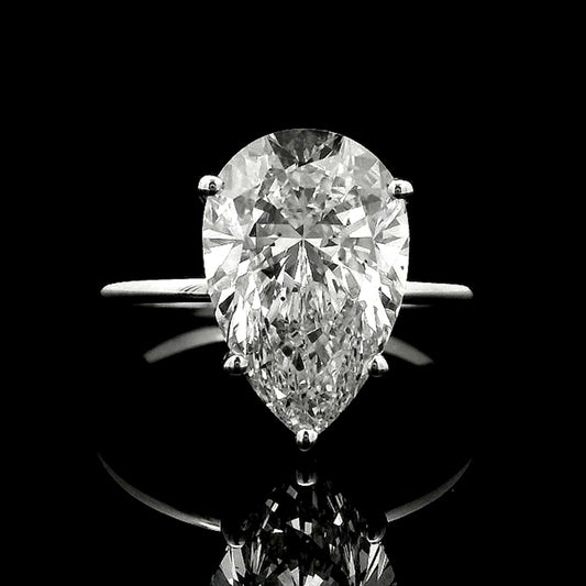 4.07 Carats Lab Grown Diamond 14K Gold Ring