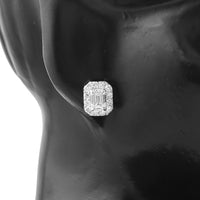 2.84 Carats Lab Grown Diamond 14K Gold Earrings