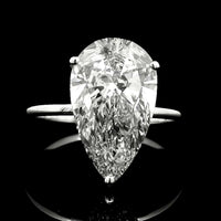 4.16 Carats Lab Grown Diamond 14K Gold Ring