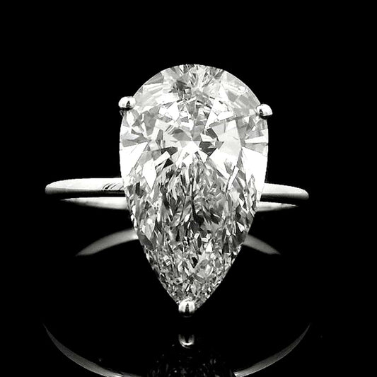 4.16 Carats Lab Grown Diamond 14K Gold Ring