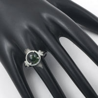 4.01 Ct Oval Mixed Cut Natural Tourmaline 950 Platinum Ring