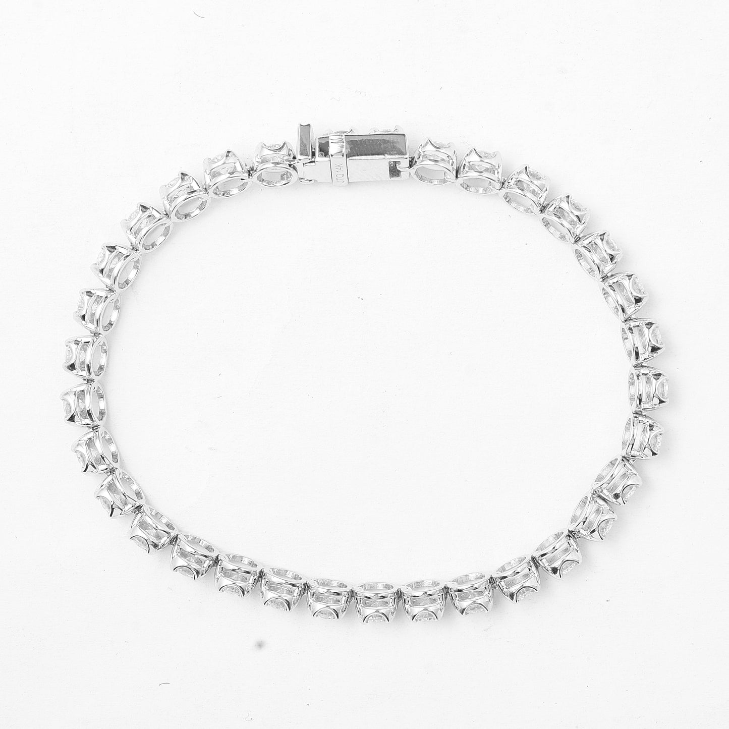 4.85 Ct Round Lab Grown Diamond 14K Gold Bracelet