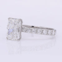 2.37 Carats Lab Grown Diamond 950 Platinum Ring