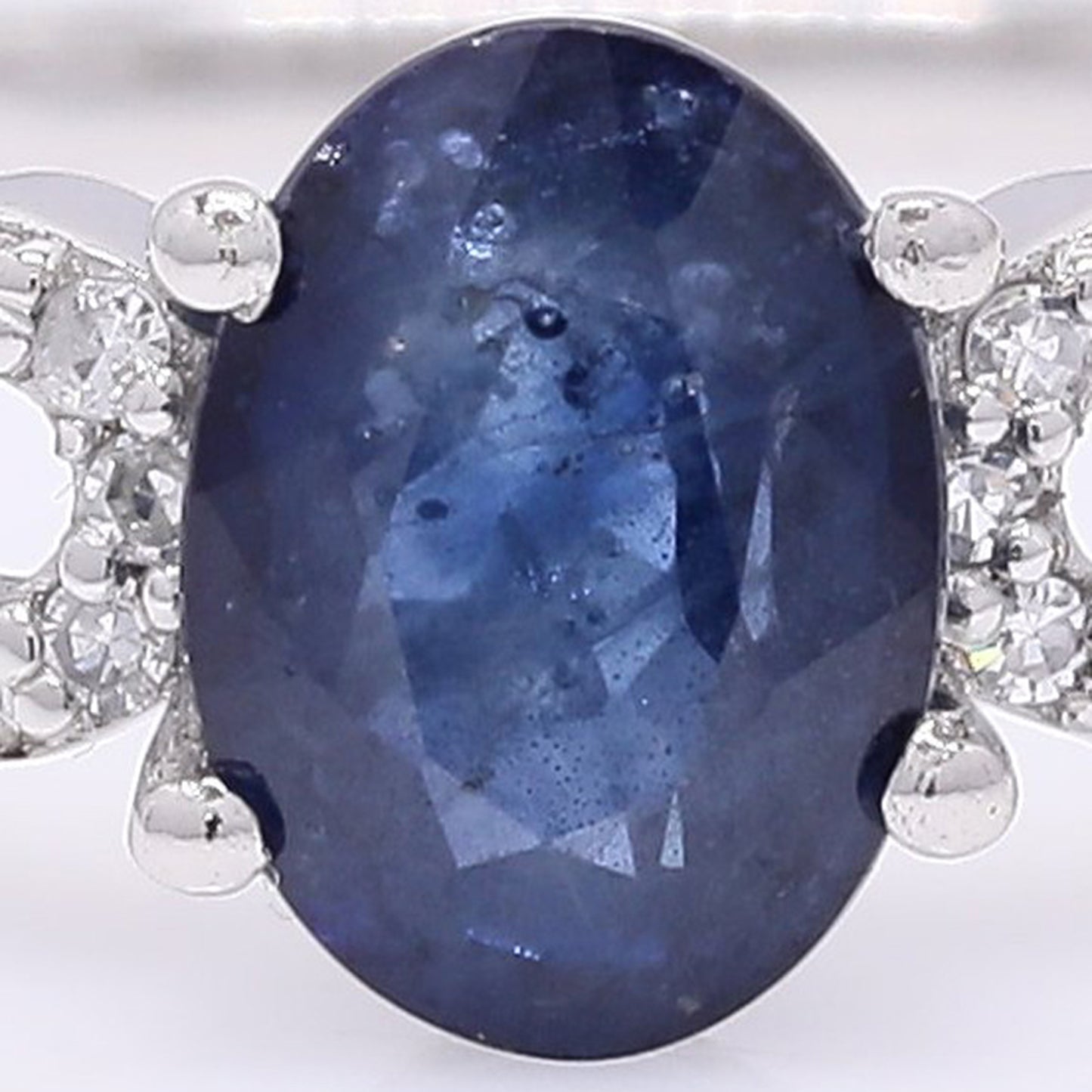 1.24 Ct Oval Mixed Cut Natural Sapphire 950 Platinum Ring