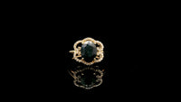 2.37 Ct Oval Natural Sapphire 14K Gold Ring