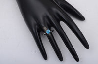 1.08 Carats Blue Lab Grown Diamond 14K Gold Ring
