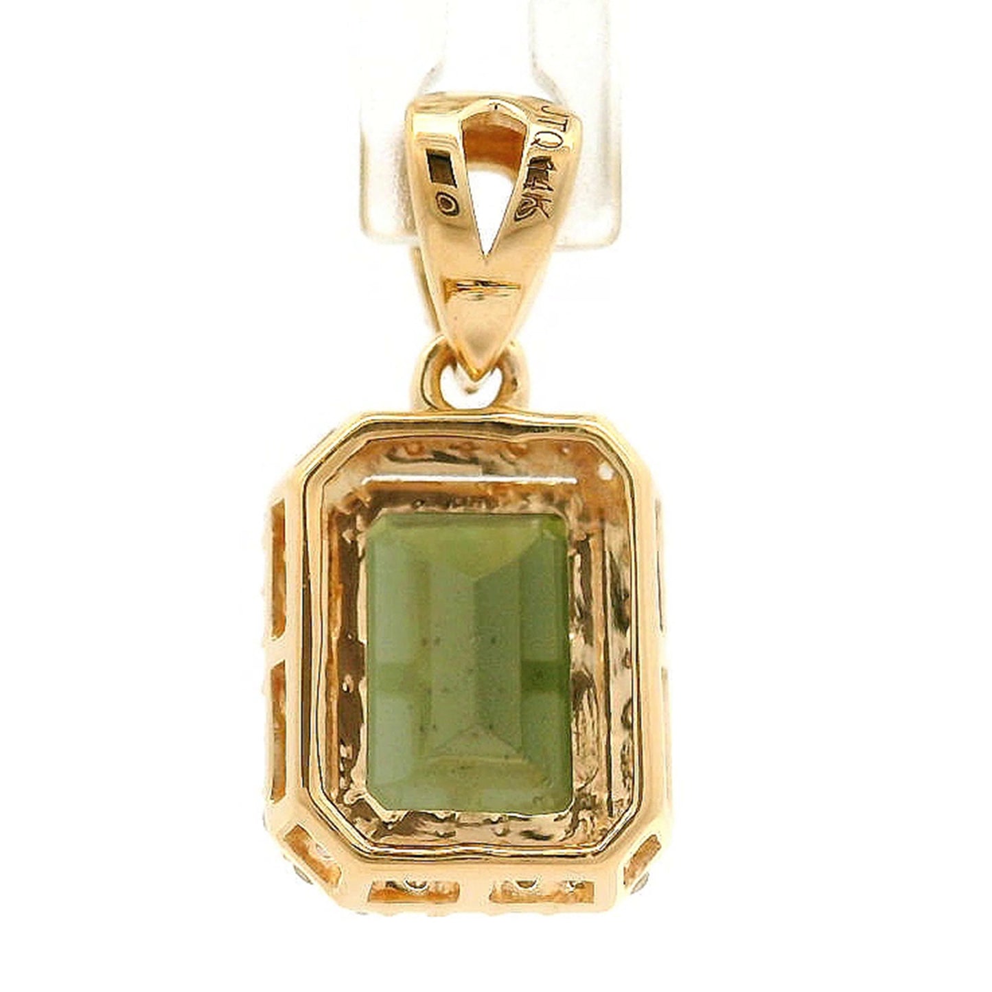 1.62 Ct Octagon Tourmaline 14K Gold Pendant