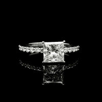 1.92 Carats Lab Grown Diamond 950 Platinum Ring