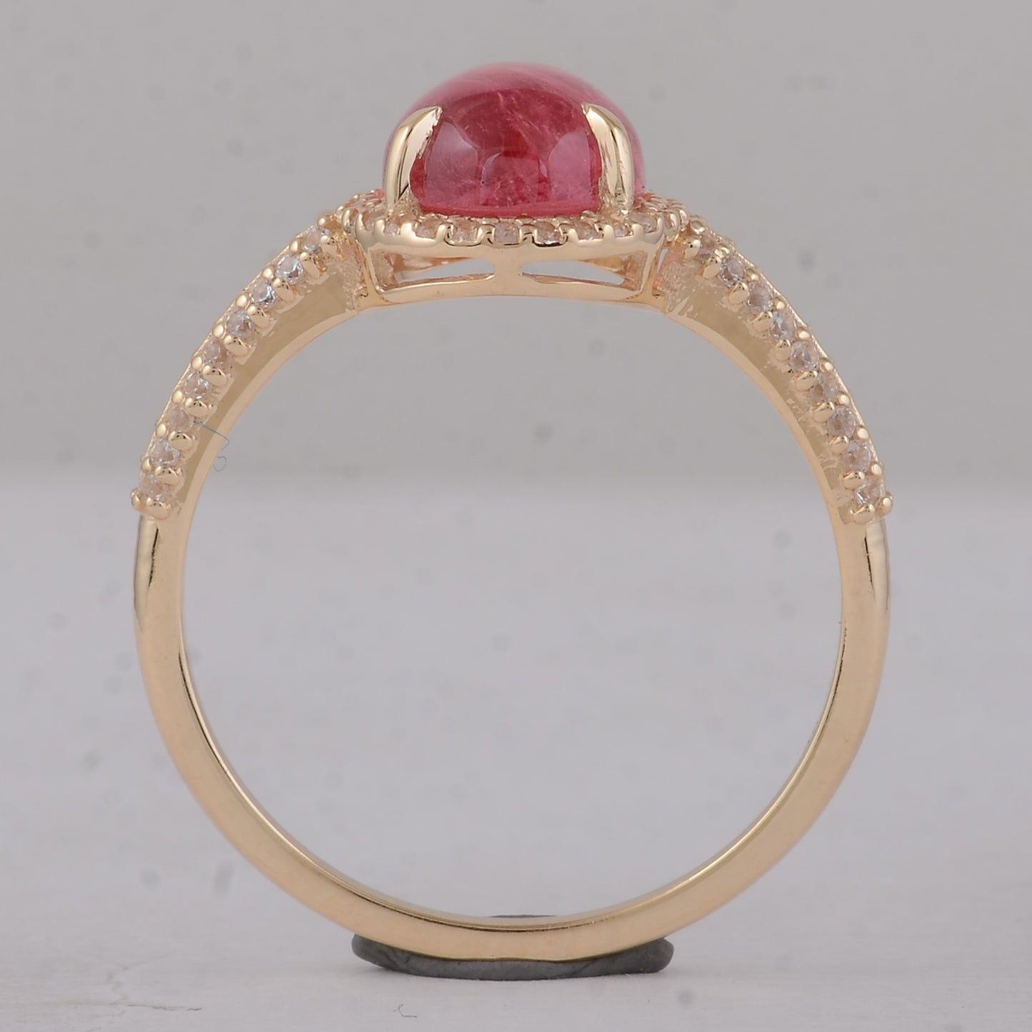 2.50 Ct Oval Tourmaline 9K Gold Ring