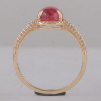 2.50 Ct Oval Tourmaline 9K Gold Ring
