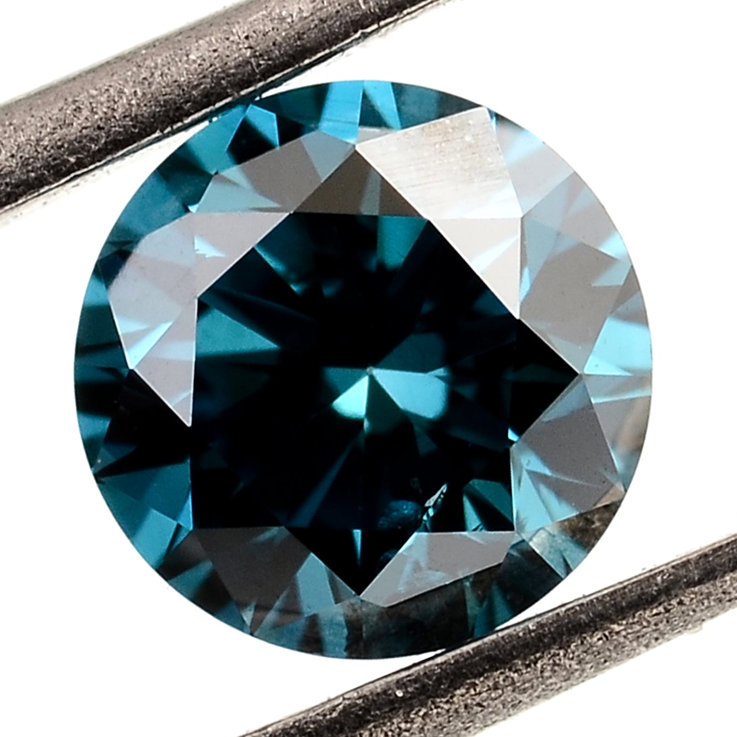 0.42 Blue Diamond Round Loose Gemstone