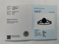 2.14 Ct Oval Mixed Cut Natural Sapphire 950 Platinum Ring