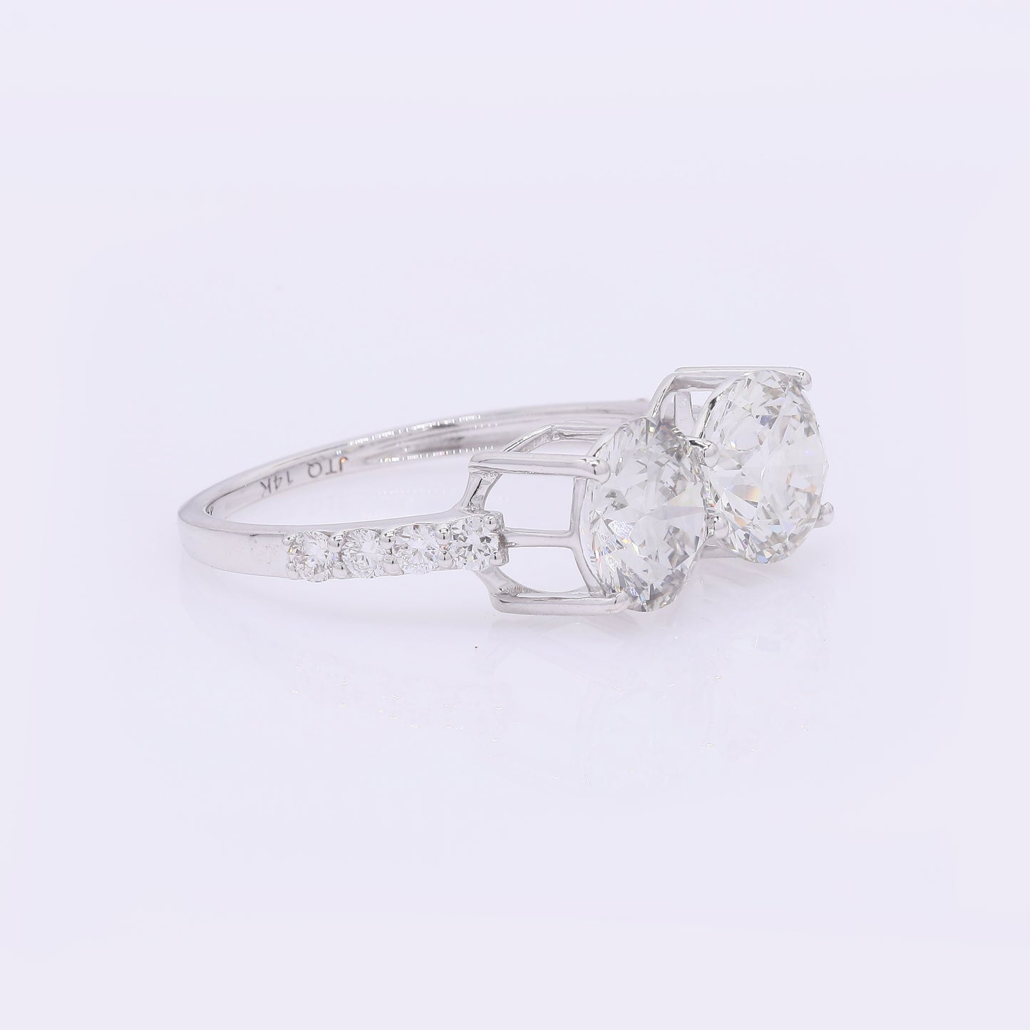 2.94 Carats Lab Grown Diamond 14K Gold Ring