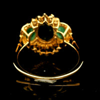 3.22 Ct Oval Sapphire 14K Gold Ring