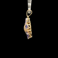 1.66 Ct Pear Tanzanite 14K Gold Pendant